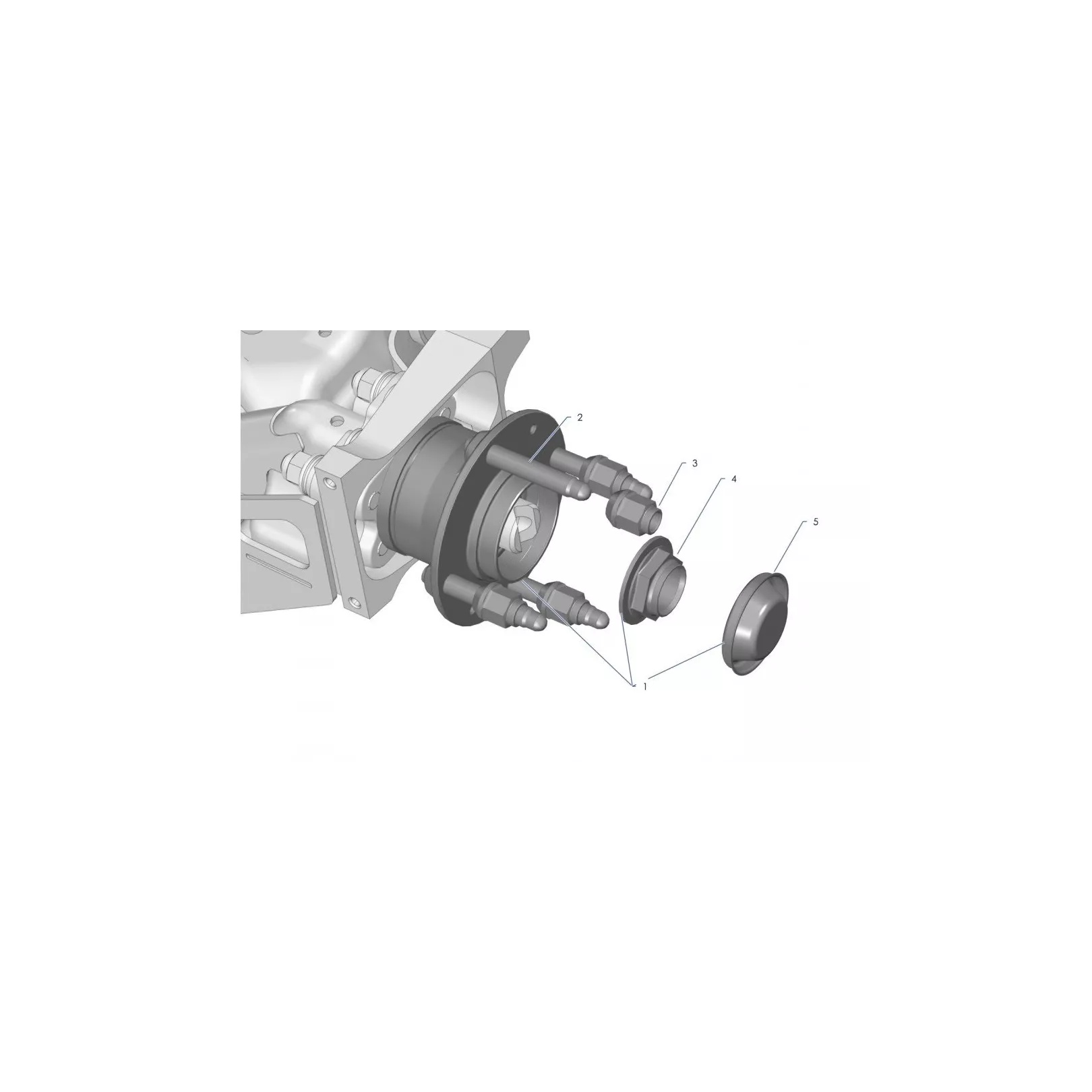 E24 Rear hub carrier