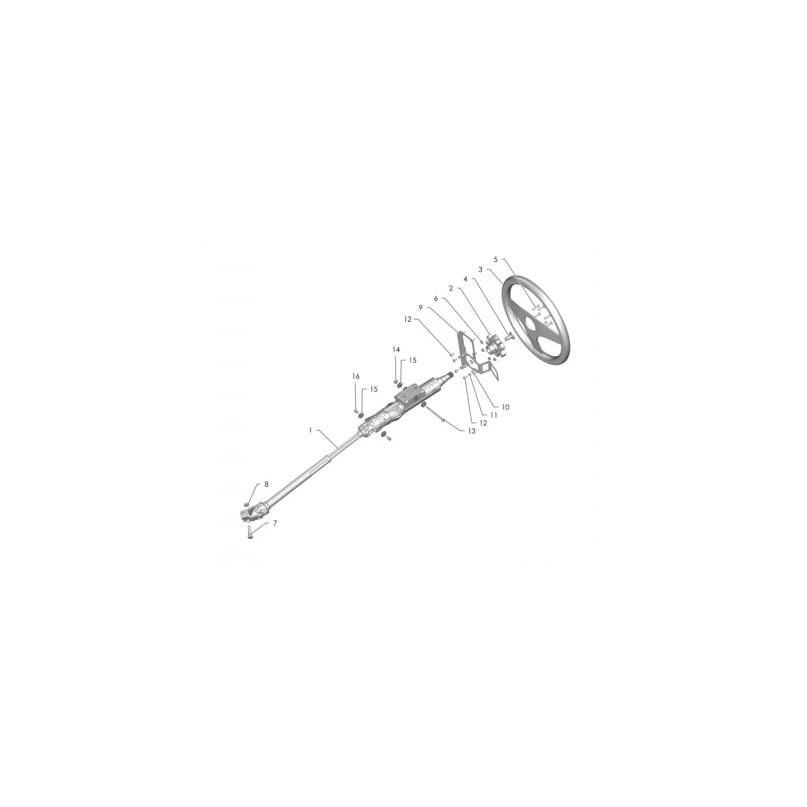 E45 Steering column